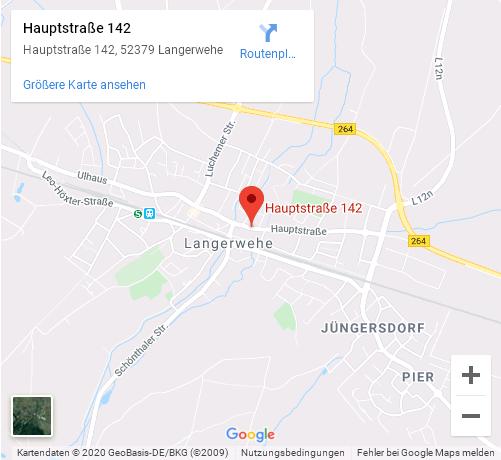 Lageplan der Kanzlei Roeth über GoogleMaps™